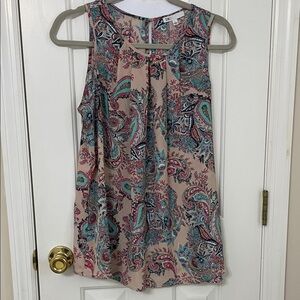 DR2 Multicolor Paisley Sleeveless Blouse
